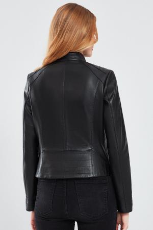 Black Short Leather Jacket