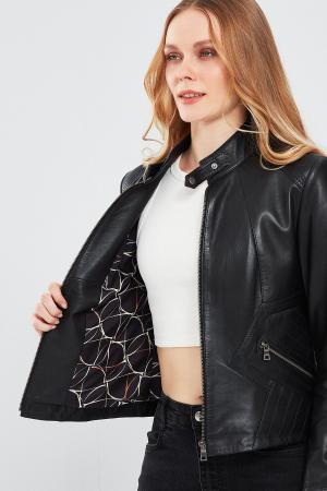 Black Short Leather Jacket