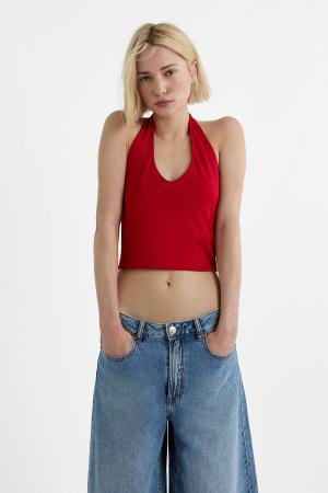 Halter neck crop top