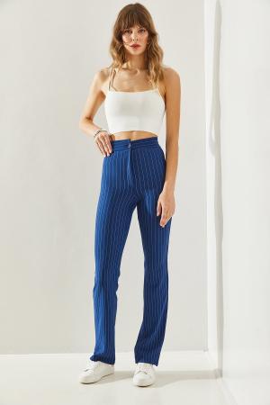 Women's Striped Palazzo Trousers