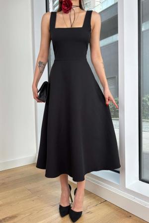 Midi Length Dress Black
