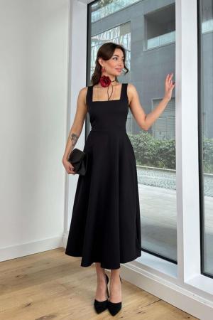 Midi Length Dress Black