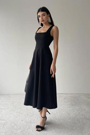 Midi Length Dress Black