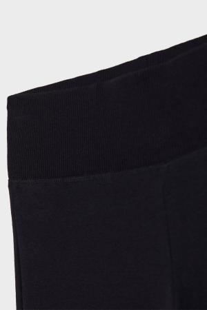 Ribbed waisted bell-bottom trousers