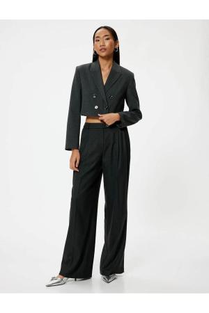 Oversize Crop Blazer Jacket