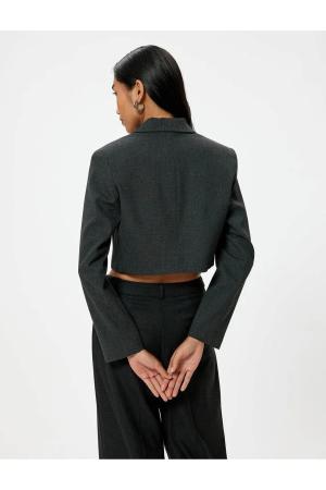 Oversize Crop Blazer Jacket