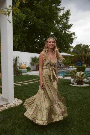 Satin Long Dress