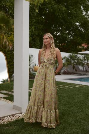 Satin Long Dress