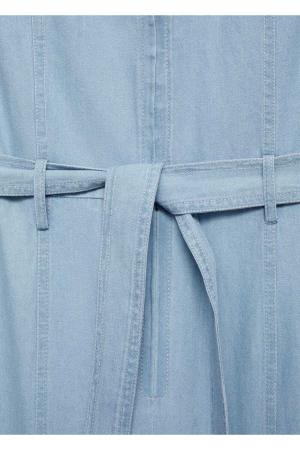 Belted denim overalls