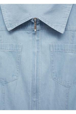 Belted denim overalls