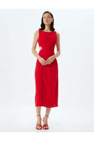 Midi dress with details