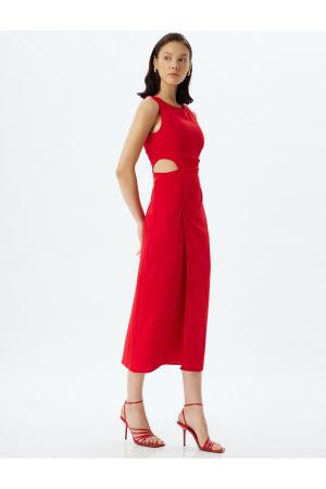 Midi dress with details