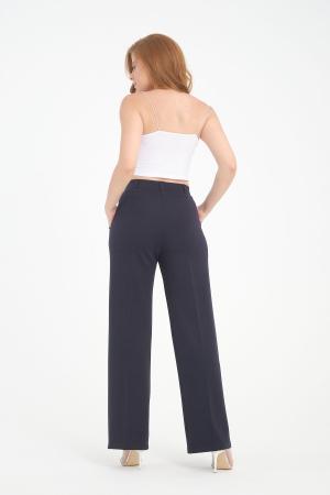 Navy blue pants, women's plus size