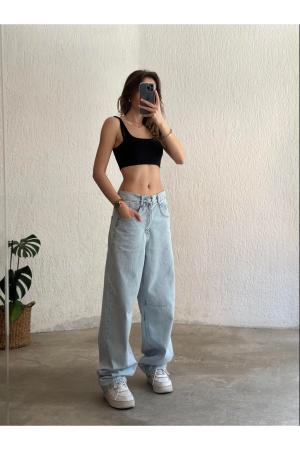Women's Straight Wide Waist Trousers