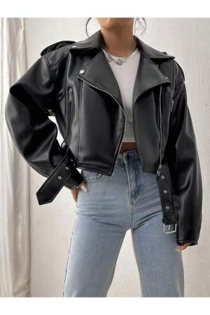 Oversize Leather Jacket