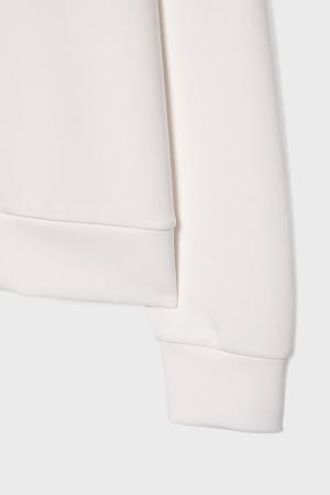 Soft textured basic sweatshirt