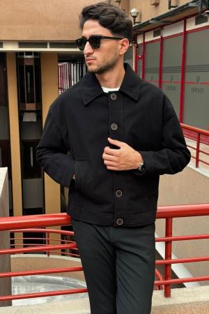 oversize-fit fabric jacket
