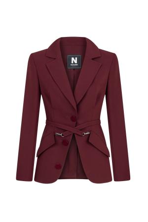 Belt Design Blazer Jacket