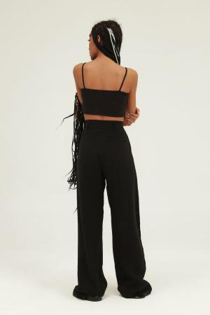 High Waist Wide Leg Trousers