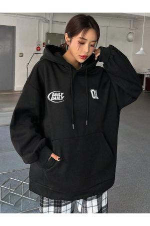 Oversize Hooded Sweatshirt