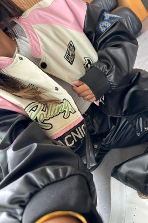 Unisex Oversize Leather Biker Jacket