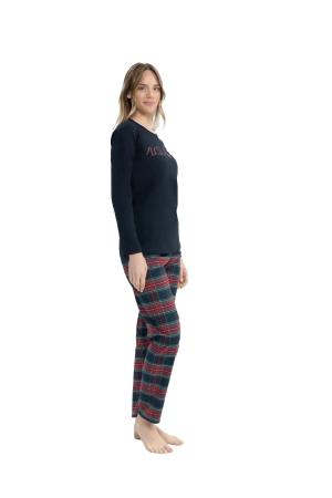 Women's Round Neck Pajama Set