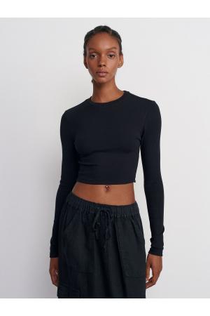 Crop Top-Black