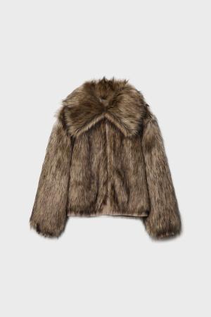 Faux fur jacket