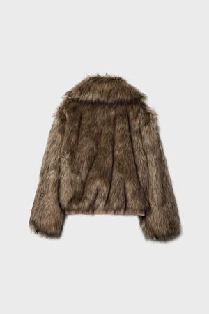 Faux fur jacket