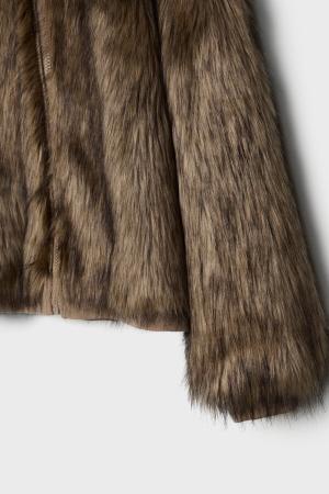 Faux fur jacket