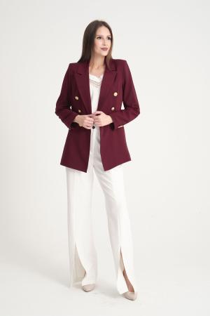 Dark red jacket