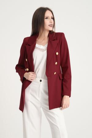 Dark red jacket