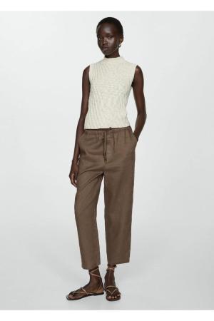 100% linen jogger pants