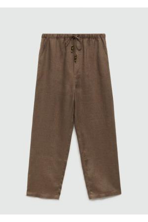 100% linen jogger pants