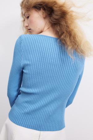 Elastic Knitted Top
