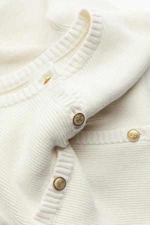 Buttoned Front and Knitted Dress