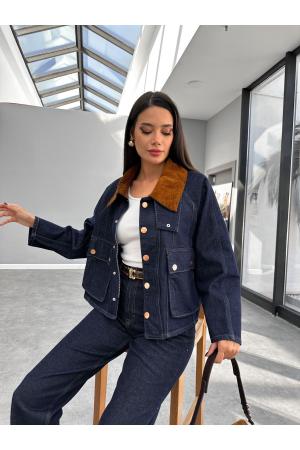 Denim Jacket Velvet