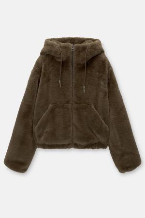 Faux fur jacket