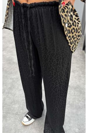 Leopard Print Shiny Trousers