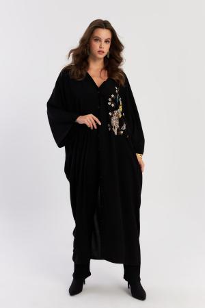 Women's Black Casual Maxi Dress