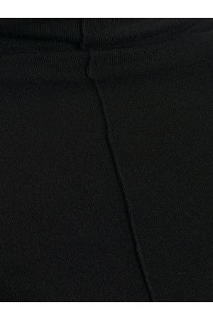 Stand Collar Long Sleeve Top-Black